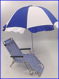 1/6 Sun Umbrella Deck Chair Funiture for Barbie Fahion Royalty Silkstone Doll