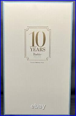 10 Years Tribute Silkstone Barbie 2010 BFMC NRFB MINT Limited Edition