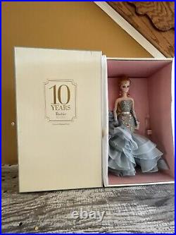 10 Years Tribute Silkstone Barbie NRFB Fashion Model Gold Label BFMC #T2155 COA