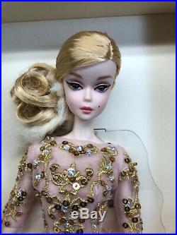 12 Mattel Barbie Doll Silkstone Blush & Gold Cocktail Dress Fashion Mint NRFB