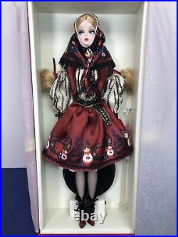 12 Mattel Barbie Doll Silkstone Fashion Model Russian Mila Barbie Gold COA MWB