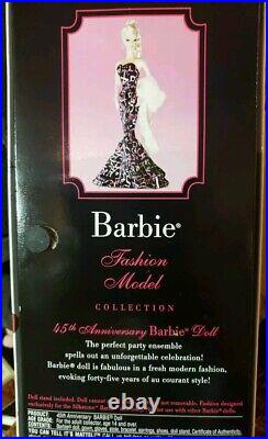 2003 BFMC, Limited Edition, 45th Anniversary Barbie. NRFB. Silkstone Body