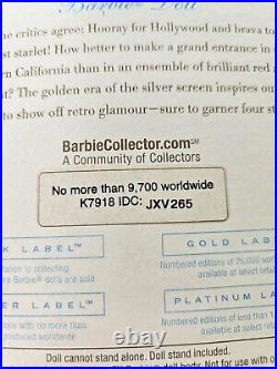 2006 Red Hot Reviews Silkstone Barbie Doll 9,700 WW Gold Label K7918