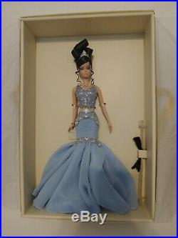 2007 Mattel Soiree Blue gown Silkstone Barbie Collector doll MIB gold label