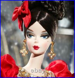 2010 Rare Darya Silkstone Barbie Doll Gold Label Mattel T7675 Nrfb-tissued
