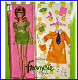 2011 Barbie Silkstone Nighty Bright Francie NRFB Shipper- Only 3100 Made