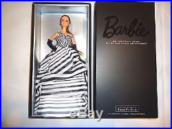 2016 Platinum Label Chiffon Ball Gown Barbie Black And White Collection