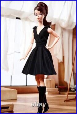2016 Silkstone Barbie Classic Black Dress Brunette NRFB DWF53 Gold Label