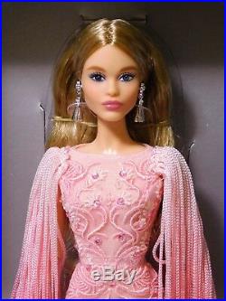 2017 BLUSH FRINGED GOWN BARBIE Platinum Lbl LE 999 BFC Excl DWF52 NRFB IN HAND