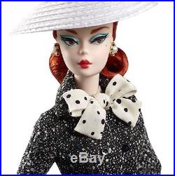 2017 Barbie BFMC (#2) Fashion Model Black and White Tweed Suit Silkstone Doll