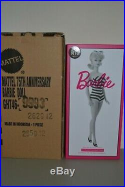 2019 Gold Label Silkstone BFMC Mattel 75TH ANNIVERSARY Barbie BRAND NEW RELEASE