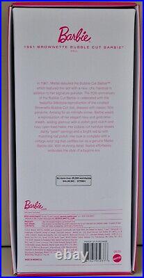 2020 Mattel Barbie Silkstone 1961 Brochette Bubble Cut doll Signature GXL25 NRFB