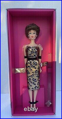 2021 Barbie Bubble Cut Brownette Silkstone Barbie Doll NRFB gold label