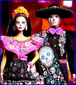 2021 Barbie & Ken Dolls Set NRFB DIA DE LOS MUERTOSDAY OF THE DEAD LTD ED