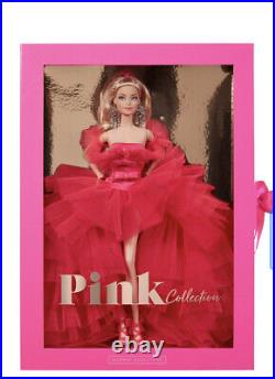 2021 Gold Label Barbie Pink Collection Doll Silkstone Barbie GTJ76 & Shipper Box