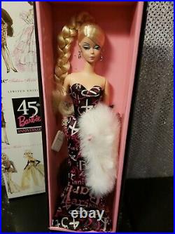 45th Anniversary Silkstone Barbie Doll 2003 Limited Edition Mattel B8955 Nrfb