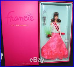 50th Anniversary Francie Barbie Doll, 2016 #DKN06 Barbie Collector Excl nrfb
