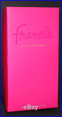 50th Anniversary Francie Barbie Doll, 2016 #DKN06 Barbie Collector Excl nrfb