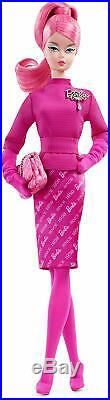 BARBIE 60th ANNIVERSARY PROUDLY PINK POSABLE DOLL, NEW, NRFB, GOLD LABEL, RARE