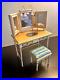 BARBIE SILKSTONE VANITY Fashion Model Collection FURNITURE w BENCH Fits 16 DOLL