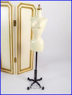 BFMC Silkstone vanity, dressing room mirror, screen, & dress form
