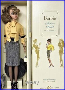 Barbie BFMC The Secretary Genuine Silkstone Doll Gold Label 2007 Mattel L7322