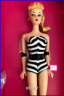 Barbie Black & White Swimsuit Signature 75th Anniversary Silkstone Doll