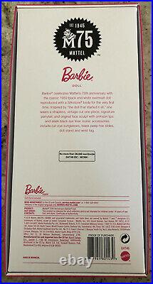Barbie Black & White Swimsuit Signature 75th Anniversary Silkstone Doll