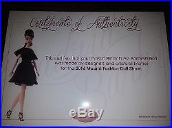 Barbie Classic black dress silkstone Madrid Convention doll 2016