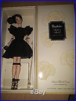 Barbie Classic black dress silkstone Madrid Convention doll 2016