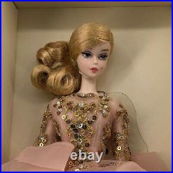 Barbie Doll Blush & Gold Cocktail Dress Fashion Model Silkstone Gold Label 2016