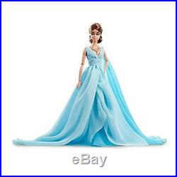 Barbie Fashion Model Collection Blue Chiffon Ball Gown Barbie Doll Japan