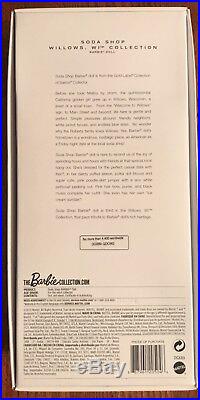 Barbie SODA SHOP Limited Edition of 4,400 Gold Label 2015 #DGX89 NRFB