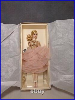 Barbie Silkstone BFMC BLUSH&GOLD COCKTAIL DRESS Mattel 2016 Displayed NRFB#DWF55