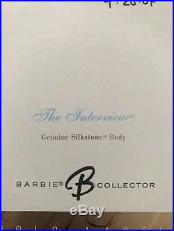 Barbie Silkstone Bfmc The Interview Nrfb Signed By Robert Best