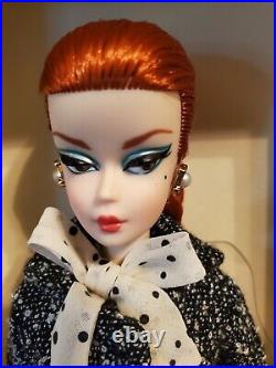 Barbie Silkstone Black and White Tweed Suit Gold Label Gorgeous Red Hair 2016