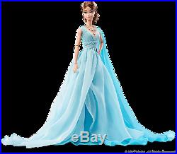 Barbie Silkstone Blue Chiffon Ball Gown, Ref Dyx74 2017