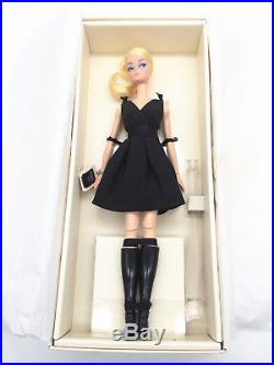 Barbie Silkstone Classic Black Dress Blond Articulated Body Gold Label NRFB