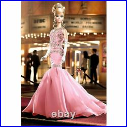Barbie Silkstone THE SOIREE Pink 2007 PLATINUM LABEL M6195 NRFB + Shipper