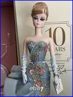 Barbie silkstone 10 year tribute anniversary doll Signed