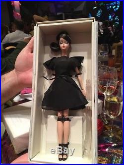Barbie silkstone classic black dress Madrid Fashion Doll convention 2016 NRFB