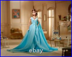 Blue Chiffon Ball Gown Barbie Silkstone Doll BFMC Gold Label 2016 Mattel DYX74