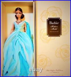 Blue Chiffon Ball Gown Barbie Silkstone Doll BFMC Gold Label 2016 Mattel DYX74