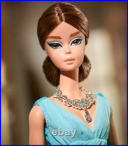 Blue Chiffon Ball Gown Barbie Silkstone Doll BFMC Gold Label 2016 Mattel DYX74