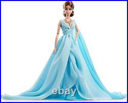 Blue Chiffon Ball Gown Barbie Silkstone Doll BFMC Gold Label 2016 Mattel DYX74