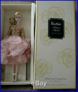 Blush and Gold Cocktail Dress Silkstone Barbie- NRFB & Mint in MInt Box