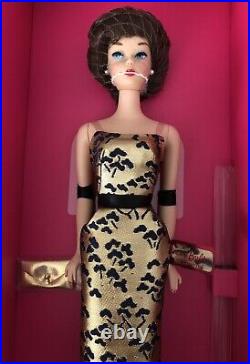 Brownette Bubble Cut 1961 Reproduction Silkstone Barbie Doll & Clutch Bag