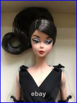Classic Black Dress Brunette BarbieArticulated Silkstone DollGold LabelNIB