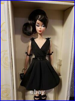 Classic Black Dress Brunette Silkstone Barbie Doll 2016 Gold Label Mattel Dwf53