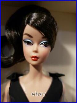 Classic Black Dress Brunette Silkstone Barbie Doll 2016 Gold Label Mattel Dwf53